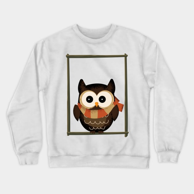 Owl Crewneck Sweatshirt by nickemporium1